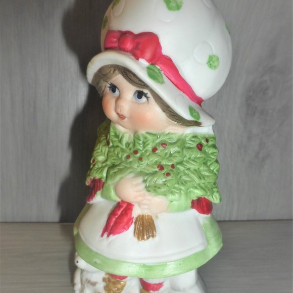 BX55 Sugarplum Holiday SCENTED AIR FRESHENER 5" Bisque Porcelain Doll Handcrafte - Picture 6 of 11